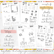 Load image into Gallery viewer, FOIL sheets - POCKET Mini Weekly Kit Planner stickers