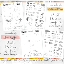 Load image into Gallery viewer, FOIL sheets - POCKET Mini Weekly Kit Planner stickers