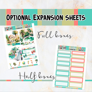 Summer Oasis - POCKET Mini Weekly Kit Planner stickers