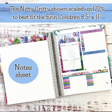 Load image into Gallery viewer, Change the PLANNER of The Nitty Gritty Monthly sheets Erin Condren A5 &amp; 8.5&quot;x11&quot;