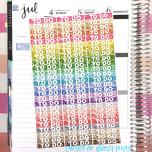 Load image into Gallery viewer, Glitter planner headers (75) TO DO TODAY Blank or Custom