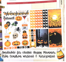 Load image into Gallery viewer, Halloween sampler stickers - for Erin Condren Vertical, Horizontal, Happy Planner