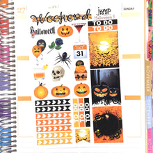 Load image into Gallery viewer, Halloween sampler stickers - for Erin Condren Vertical, Horizontal, Happy Planner