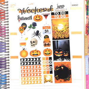 Halloween sampler stickers - for Erin Condren Vertical, Horizontal, Happy Planner