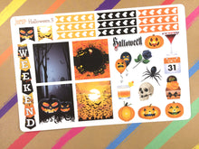 Load image into Gallery viewer, Halloween sampler stickers - for Erin Condren Vertical, Horizontal, Happy Planner