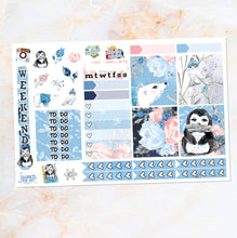 Load image into Gallery viewer, Winter Blooms sampler stickers - for Happy Planner, Erin Condren Vertical Planner