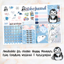 Load image into Gallery viewer, Winter Blooms sampler stickers - for Happy Planner, Erin Condren Vertical Planner