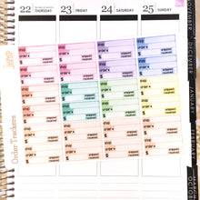 Load image into Gallery viewer, Order tracker planner stickers         (R-116)