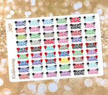 Load image into Gallery viewer, Kickboxing workout stickers         (R-141)