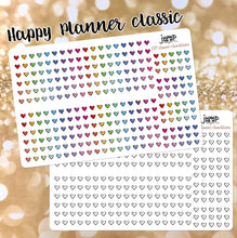 Load image into Gallery viewer, Heart checklists - clear or matte vinyl stickers