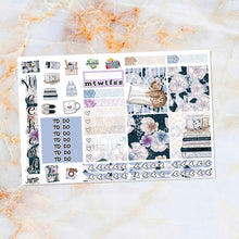Load image into Gallery viewer, School Hustle sampler stickers - for Happy Planner, Erin Condren Vertical and Horizontal Planners - school class fall college