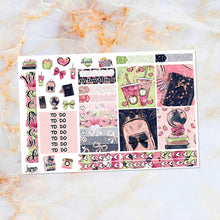 Load image into Gallery viewer, School Glam sampler stickers - for Happy Planner, Erin Condren Vertical and Horizontal Planners - school class fall