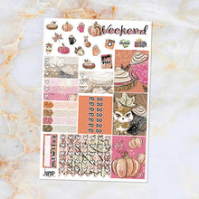 Load image into Gallery viewer, Foxy Fall sampler stickers - Happy Planner, Erin Condren Vertical and Horizontal