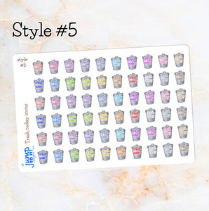 Trash reminder icons planner stickers               (R-123+)