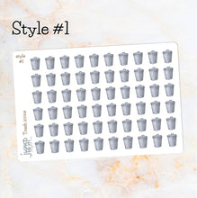 Load image into Gallery viewer, Trash reminder icons planner stickers               (R-123+)
