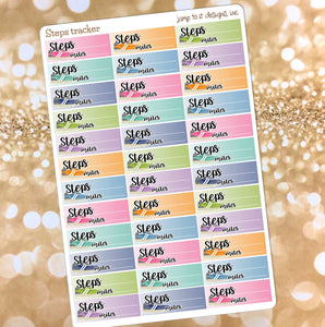Steps Daily tracker planner sticker                  (R-122)