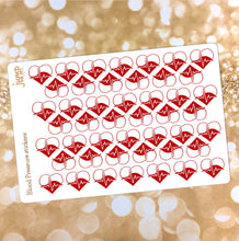 Load image into Gallery viewer, Blood Pressure Tracker stickers - Erin Condren Happy Planner - medical health heart