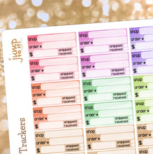 Load image into Gallery viewer, Order tracker planner stickers         (R-116)