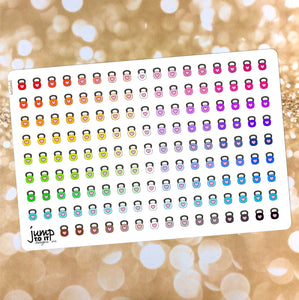 Kettlebell Functional rainbow stickers          (S-113-13)