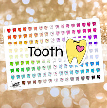 Load image into Gallery viewer, Tooth Dentist Functional rainbow stickers               (S-113-19 )
