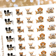 Load image into Gallery viewer, Dog/Puppy Flea Treatment, Vet &amp; Heartworm Reminder Stickers        (R-110+)