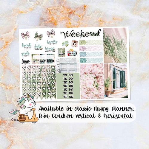 Secret Getaway sampler stickers - for Happy Planner, Erin Condren Vertical and Horizontal Planners