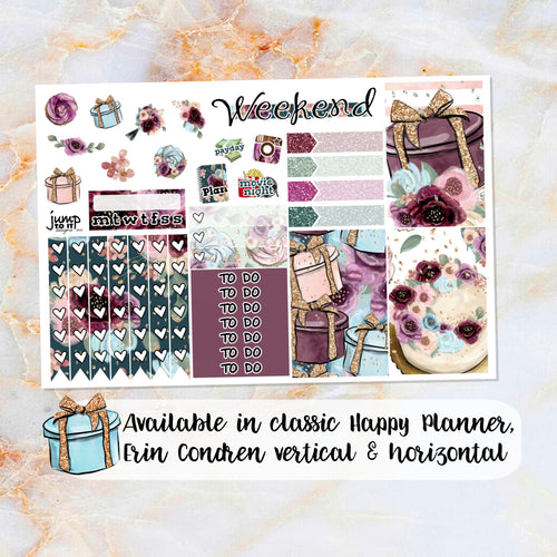 Life's a Gift sampler stickers - for Happy Planner, Erin Condren Vertical and Horizontal Planners