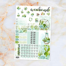 Load image into Gallery viewer, Succulents sampler stickers - for Happy Planner, Erin Condren Vertical and Horizontal Planners