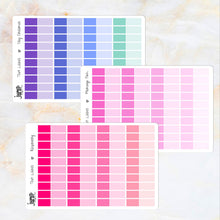 Load image into Gallery viewer, Text labels tabs colorful - perfect for foil scripts                (S-127+)