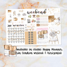 Load image into Gallery viewer, Gold Office sampler stickers - for Happy Planner, Erin Condren Vertical and Horizontal Planners