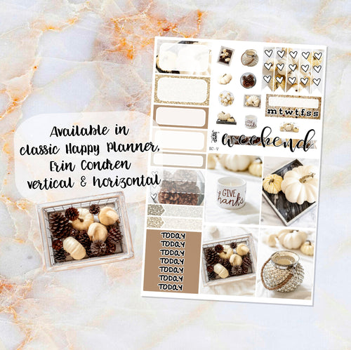 Serene sampler stickers - for Happy Planner, Erin Condren Vertical and Horizontal Planners