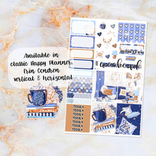 Load image into Gallery viewer, Winter Blues sampler stickers - for Happy Planner, Erin Condren Vertical and Horizontal Planners