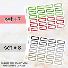 Load image into Gallery viewer, BOGO • Scallop boxes stickers        (S-124+)