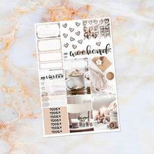 Load image into Gallery viewer, Winter White sampler stickers - for Happy Planner, Erin Condren Vertical and Horizontal Planners