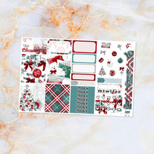 Load image into Gallery viewer, Holly Jolly sampler stickers - for Happy Planner, Erin Condren Vertical and Horizontal Planners