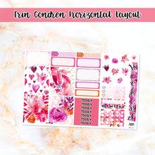 Load image into Gallery viewer, Be Mine sampler stickers - Happy Planner, Erin Condren Vertical and Horizontal Planners
