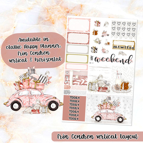 Hello Winter sampler stickers - for Happy Planner, Erin Condren Vertical and Horizontal Planners