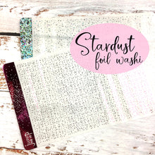 Load image into Gallery viewer, Foil Planner Stickers - STARDUST Foil Washi - Erin Condren Happy Planner B6