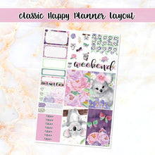 Load image into Gallery viewer, Koala Love sampler stickers - for Happy Planner, Erin Condren Vertical and Horizontal Planners