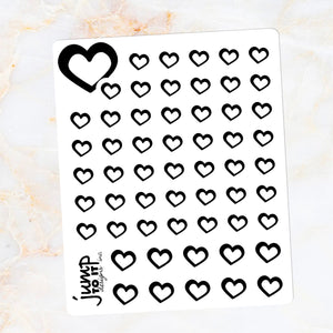 Foil - Icon HEART stickers   (F-150-8)