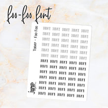 Load image into Gallery viewer, Foil Planner Stickers - TODAY text - Erin Condren Happy Planner B6 Hobo