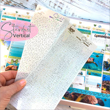 Load image into Gallery viewer, Foil Planner Stickers - STARDUST VERTICAL Foil Washi strips - Erin Condren Hobonichi B6