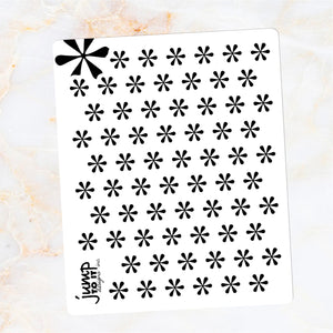 Foil Planner Stickers - ASTERISK icon - Erin Condren Happy Planner B6 Hobo