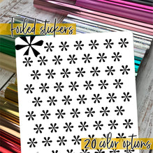 Load image into Gallery viewer, Foil Planner Stickers - ASTERISK icon - Erin Condren Happy Planner B6 Hobo