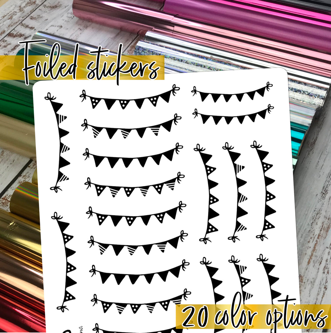 Foil - Icon BANNER stickers  (F-150-2)