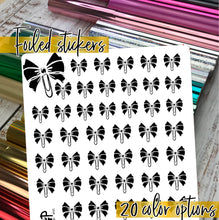 Load image into Gallery viewer, Foil - Icon BOW CLIP stickers  (F-150-5)