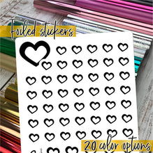 Load image into Gallery viewer, Foil - Icon HEART stickers   (F-150-8)