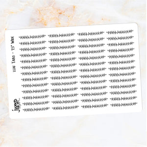 Foil Planner Stickers - LEAF DIVIDERS - Erin Condren Happy Planner B6 Hobo