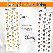 Load image into Gallery viewer, OVER TODAY Chibi Girls planner stickers           (S-107-5+)