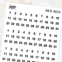 Load image into Gallery viewer, Day date dots stickers              (S-110-1)